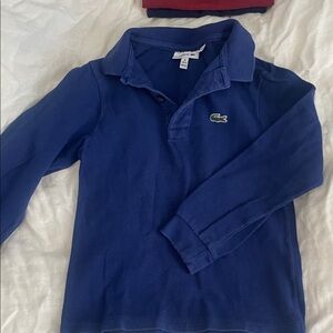 Lacoste Kids Long-Sleeve Polo Shirt - Royal Blue SIZE 6 KIDS (116cm ~ 46 inch)